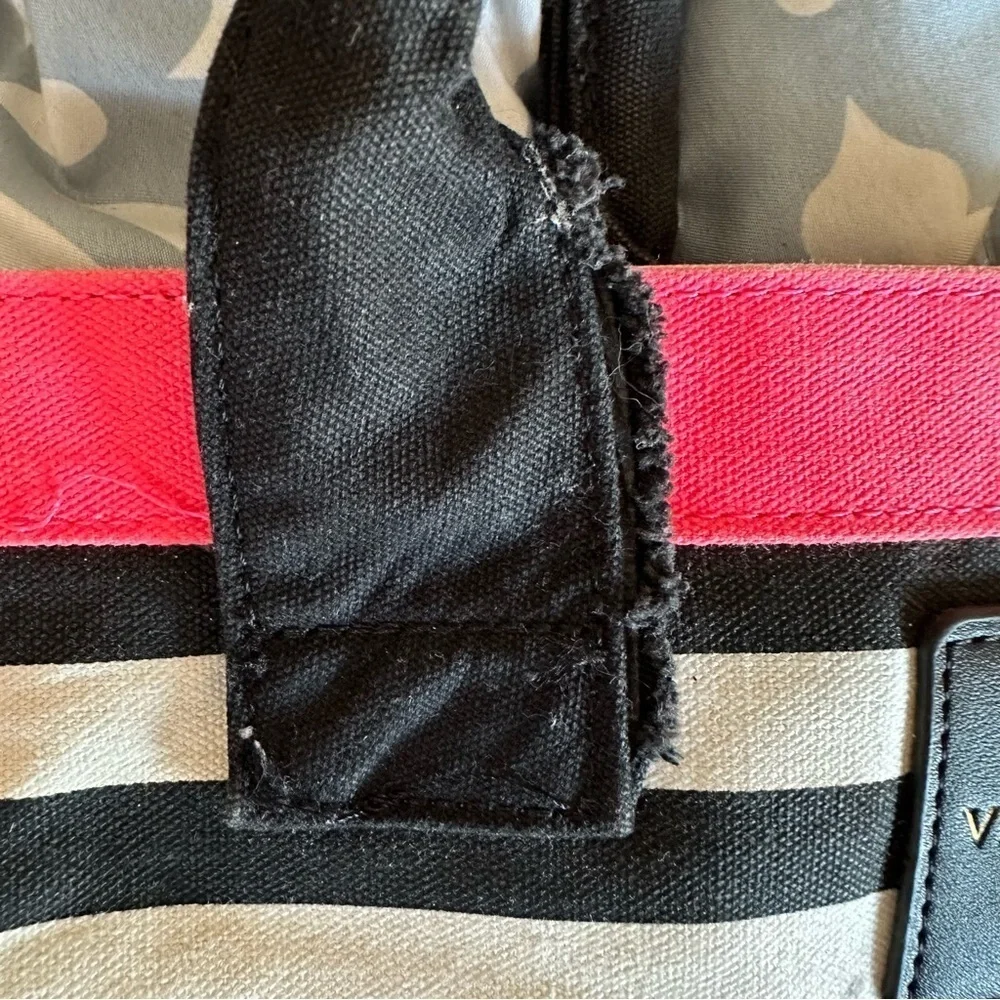 Victoria's Secret women's large striped tote bag